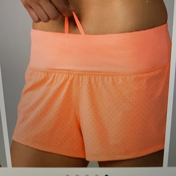 Lululemon Final Lap Short 2.5” - Pop Orange Sz 4 - Picture 5 of 11